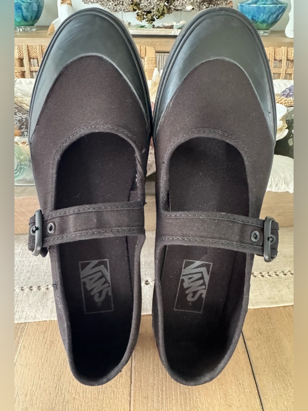 Vans Canvas Mary Jane Sneakers, All Black, NWOT, Women’s Size 9.5 (EUR 40.5) - Picture 6 of 13